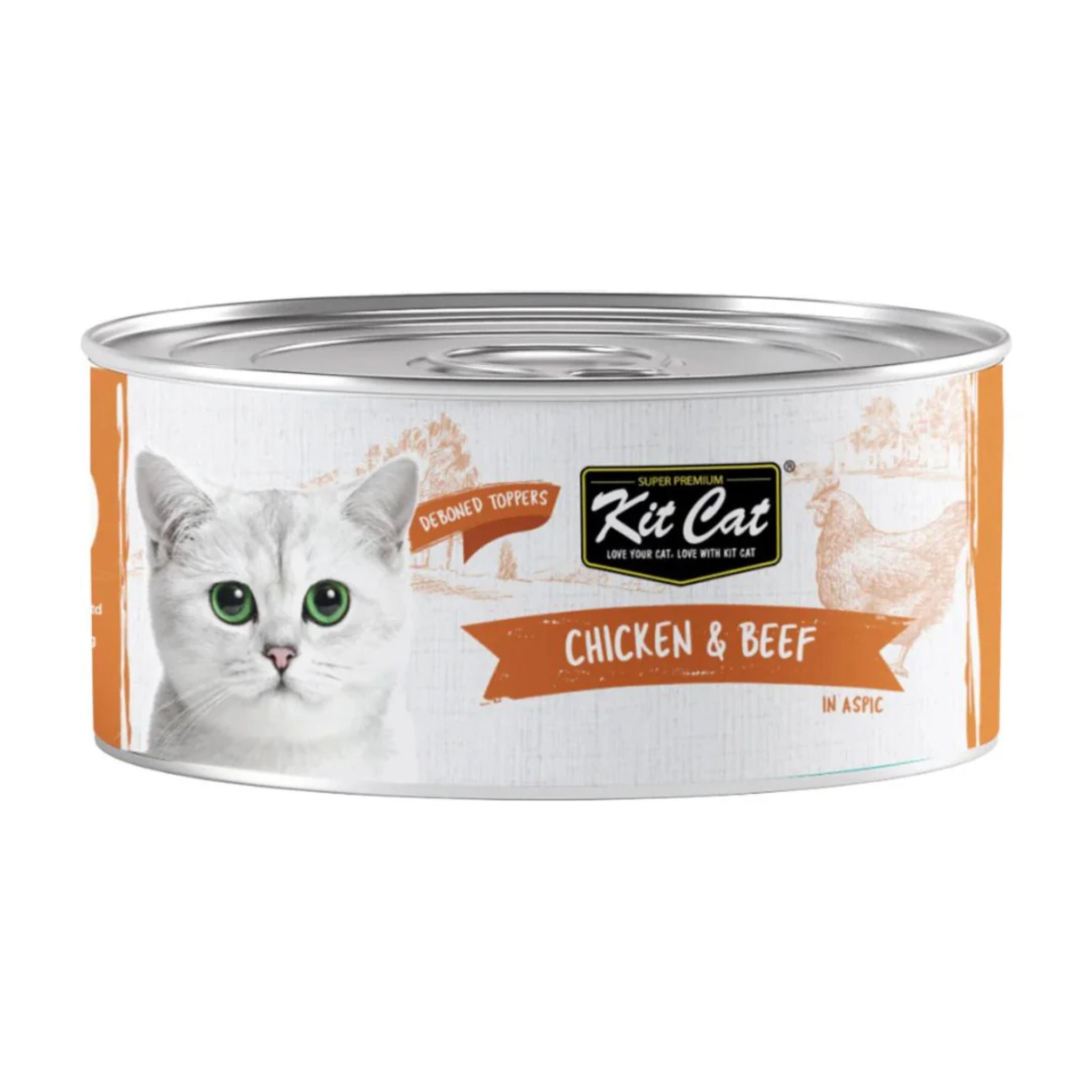 Kit Cat Deboned Chicken & Beef Wet Food For Cat - 80g