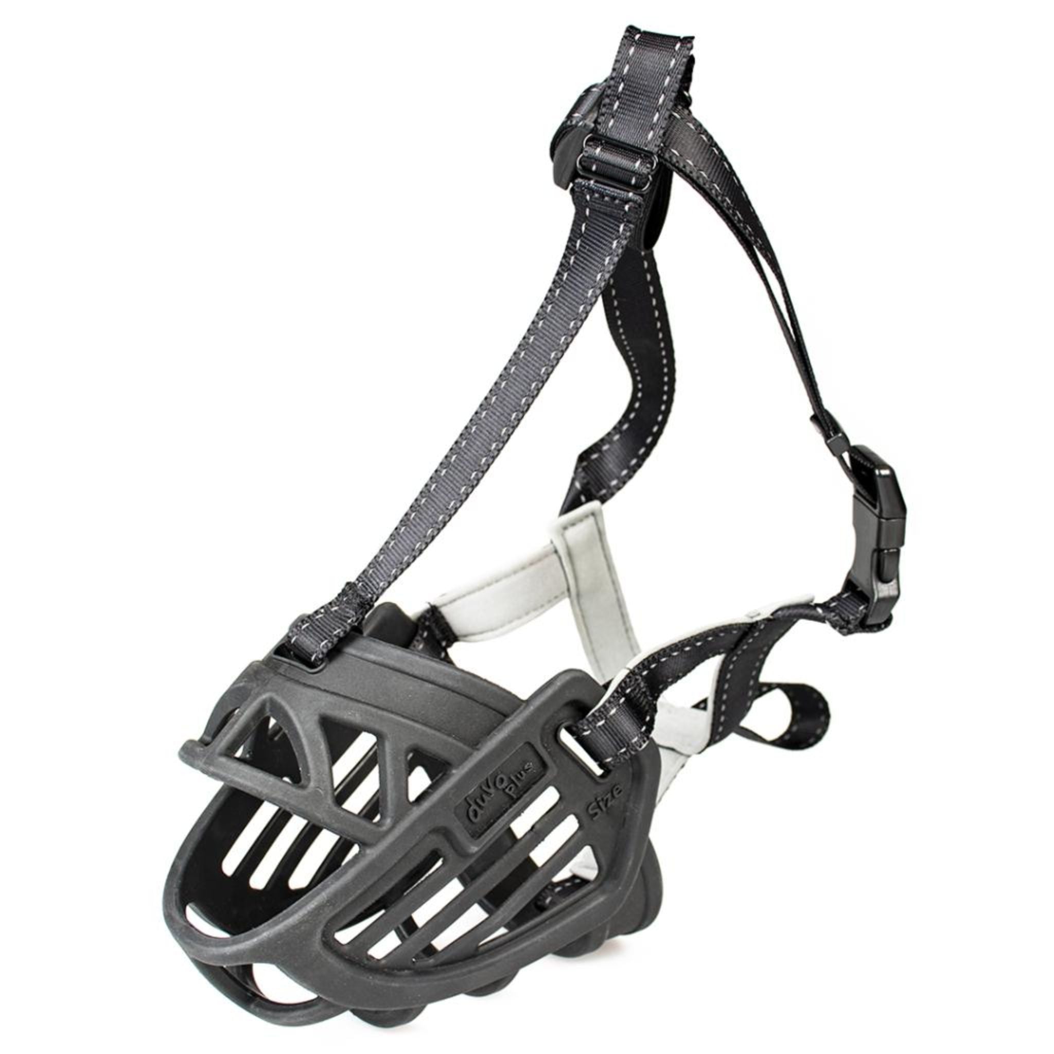 Duvo+ Rubber Pet Muzzle Black - L