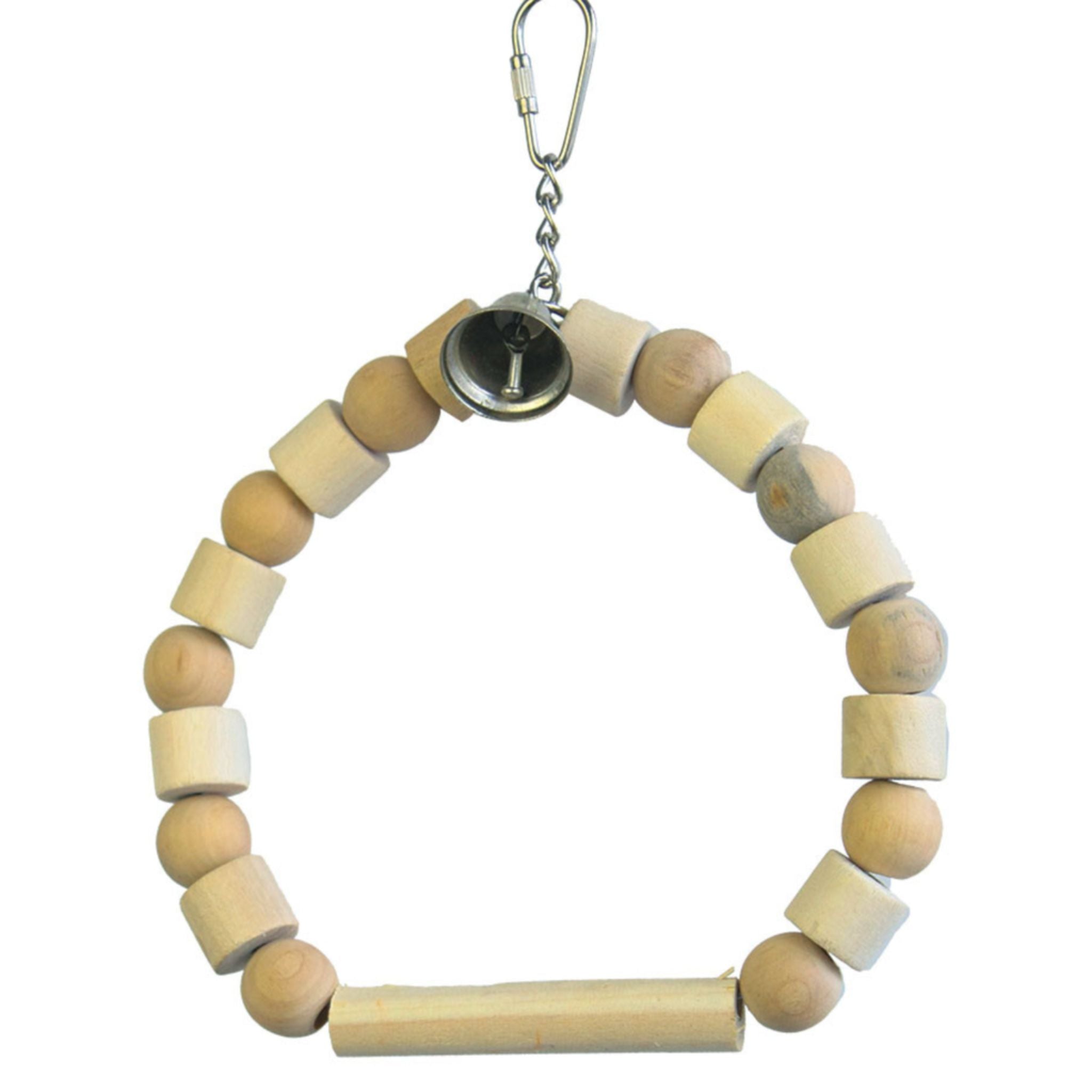 Vanpet Wooden Hanging Natural Bird Toy - 20x15cm