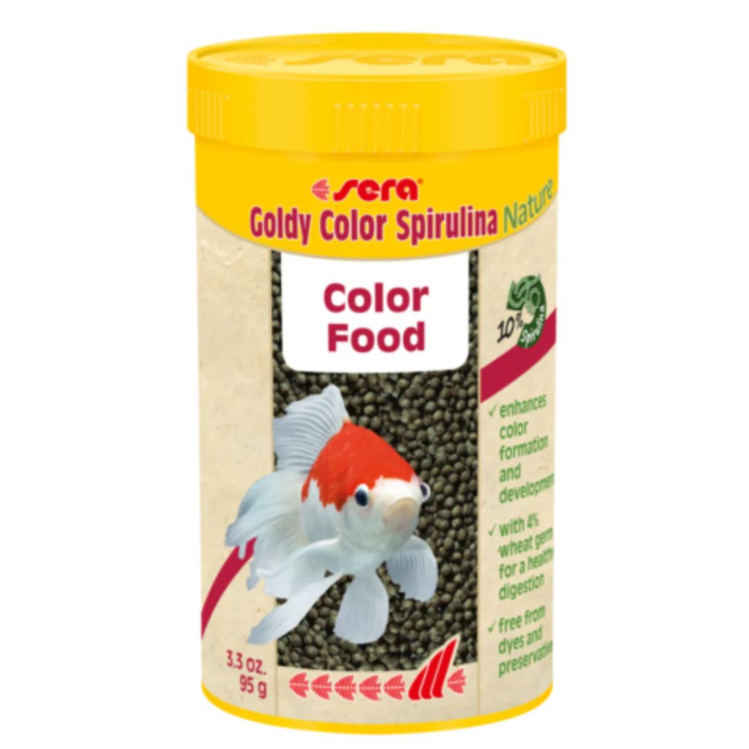 Sera Goldy Color Spirulina 250ML – Goldfish Food with Spirulina