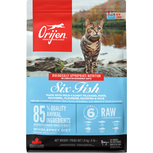 Orijen Six Fish Cat Dry Food - 1.8Kg