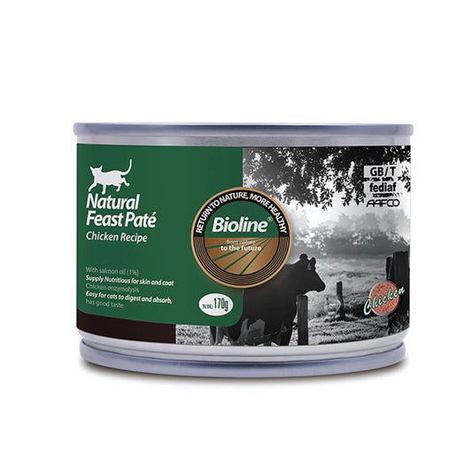 Bioline Natural Feast Pate Chicken Recipe 170g Delicious Cat Pate