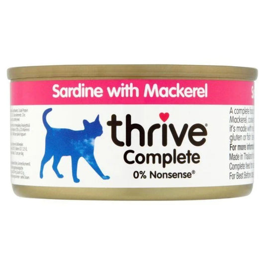 Thrive Sardine & Mackerel Complete Cat Wet Food - 75g