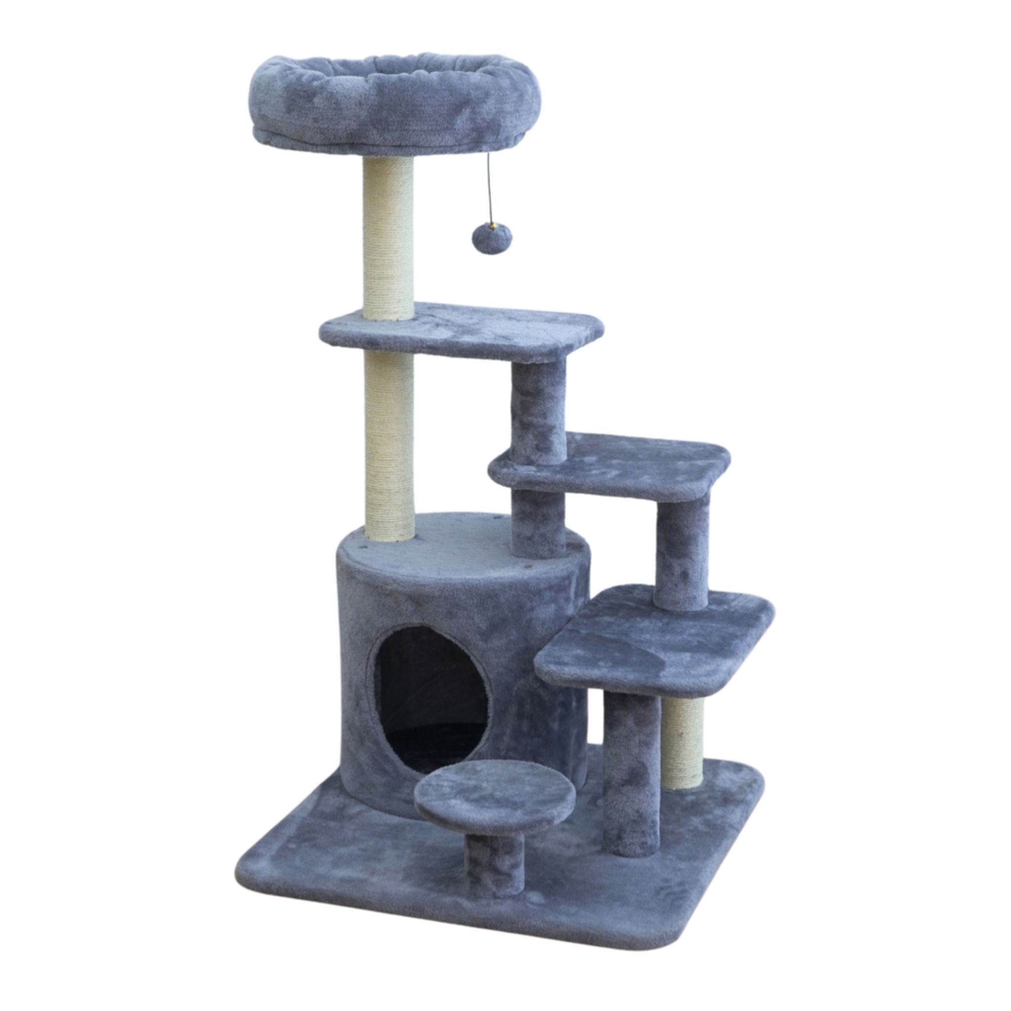 Catry Cat Tower With Scratcher - 59x59x101Cm