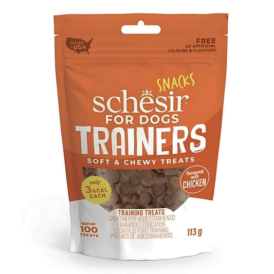 Schesir Dog Snacks Trainers Soft & Chewy With Chicken - 113g