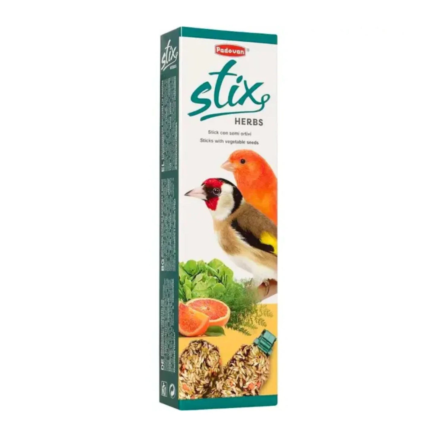 Padovan Stix Herbs Treat for Canaries – 60g Natural Snack