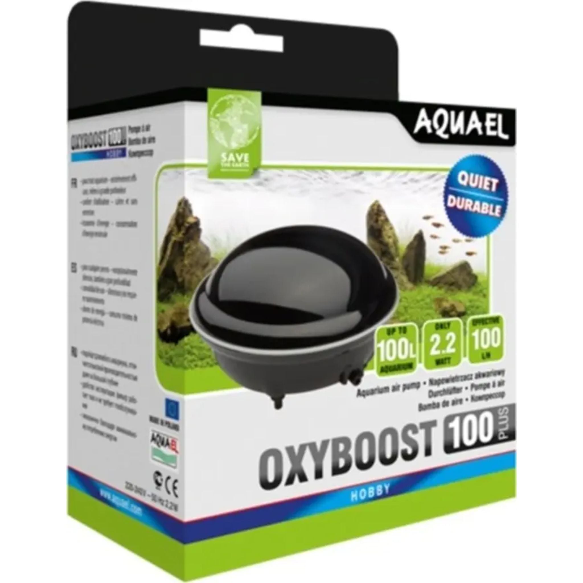 Aquael Aquarium Oxyboost Airpump - 100L/h