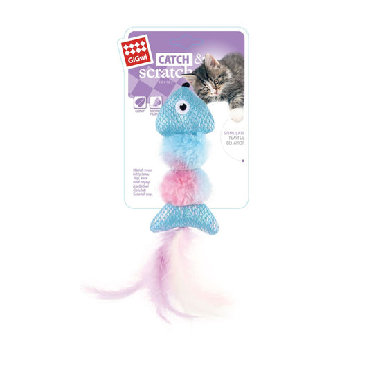 Gigwi Catch & Scratch Cat Toy Fish