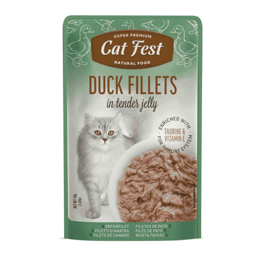 Cat Fest Duck Fillets In Tender Jelly For Cats