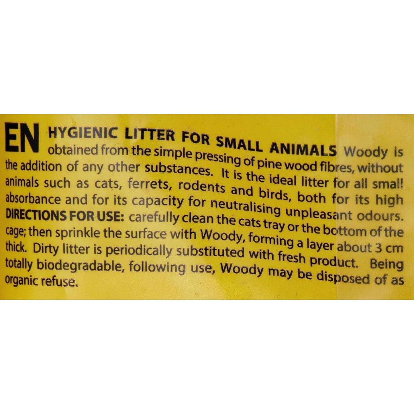 Padovan Woody Litter Dust-Free Biodegradable Pellets – 10L