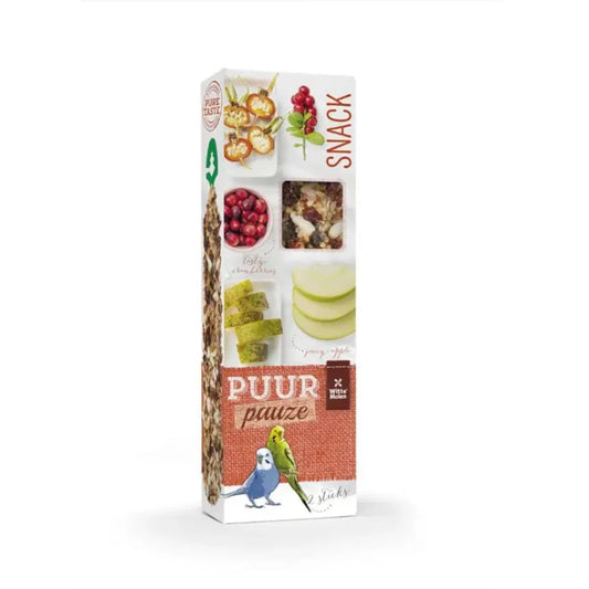 Witte Molen Puur Pauze Budgie Stick – Apple & Rosehip 60g