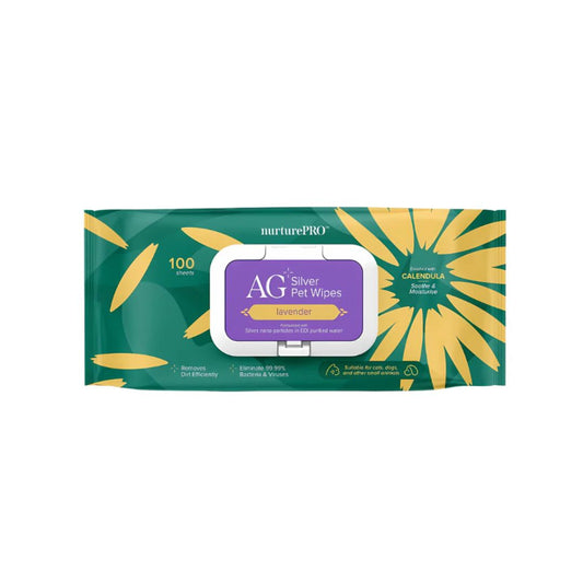 NurturePro Ag+ Pet Wet Wipes – Lavender 100 Sheets