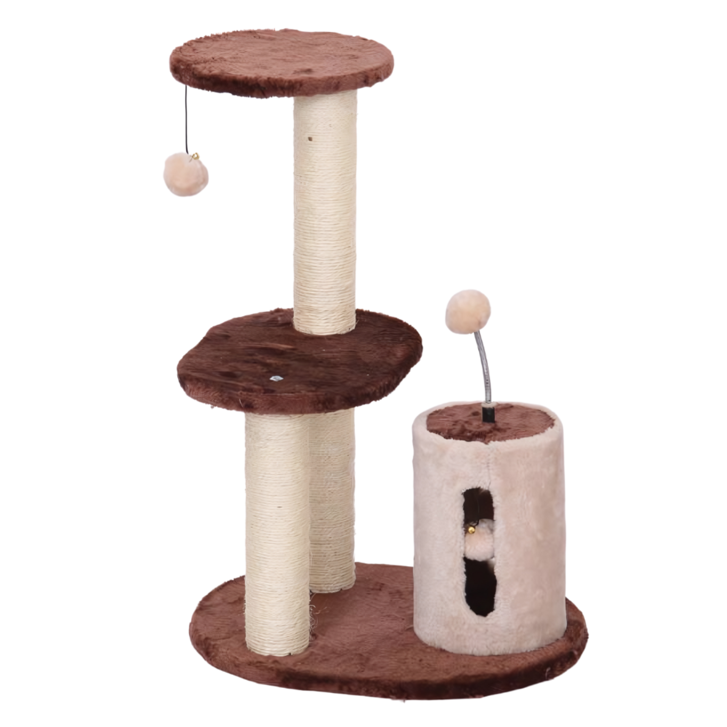 Catry Cat Tower With Scratcher - 45x35x65cm