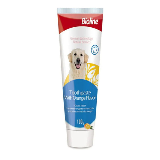 Bioline Pet Toothpaste 100G Orange Flavor Oral Care Gel