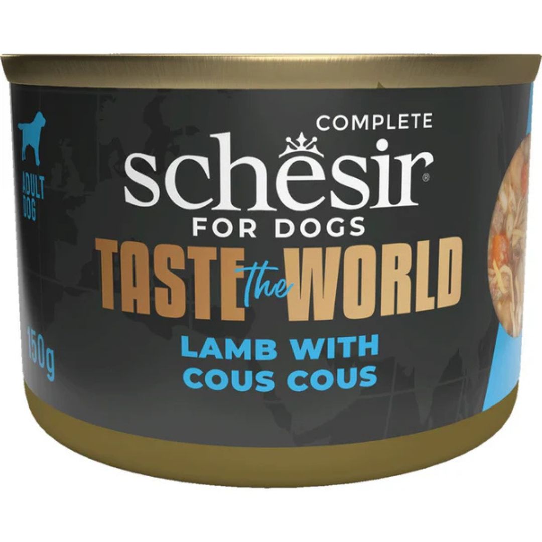 Schesir Dog Wet Food Taste the World – Lamb & Couscous 150G