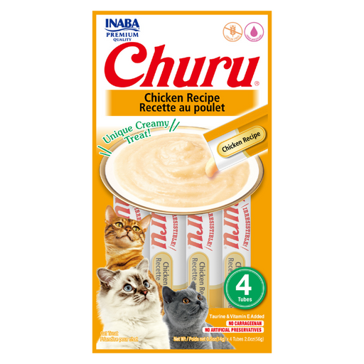 Inaba Churu Creamy Cat Treats With Chicken 4X14G