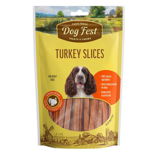 Dog Fest Turkey Slices for Adult Dogs – 90g