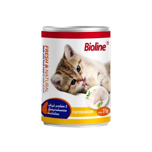 Bioline Canned Cat Food Chicken 375g