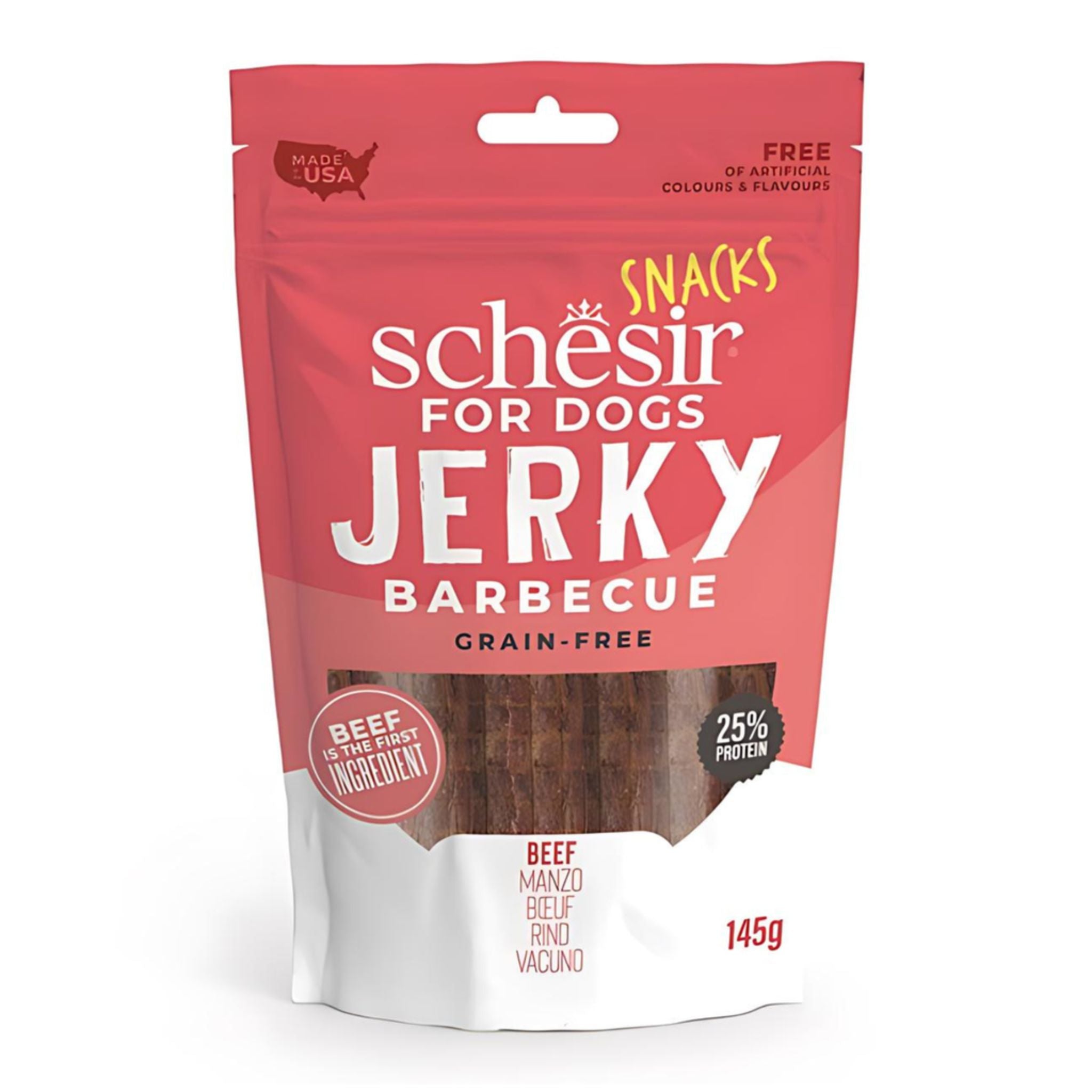 Schesir Dog Jerky Grain Free Beef 145G