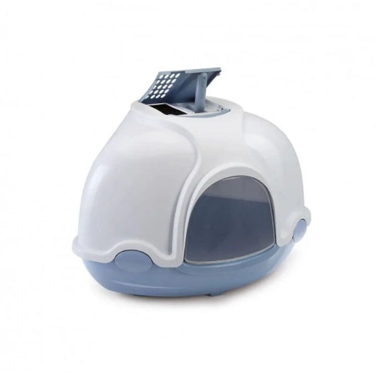 Imac Ginger Hooded Corner Cat Litter Tray - 52×52×44.5 cm