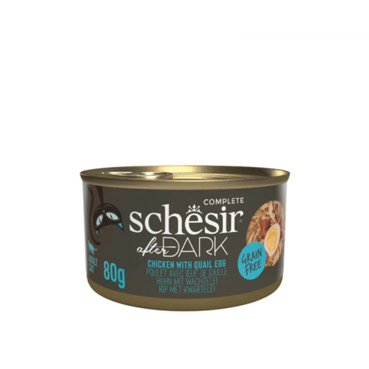 Schesir Wholefood Broth Chicken & Quail Egg Wet cat food 80G