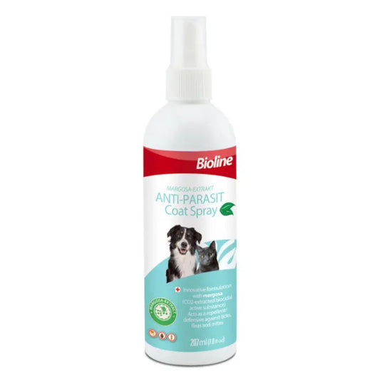Bioline Anti-Flea & Tick Spray for Pets 207ml Margosa Scent