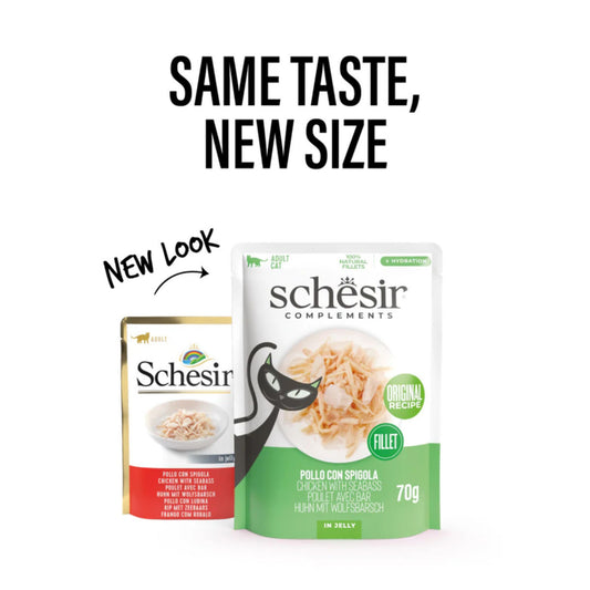 Schesir Complements Cat Wet Food in Jelly Pouch - 70G
