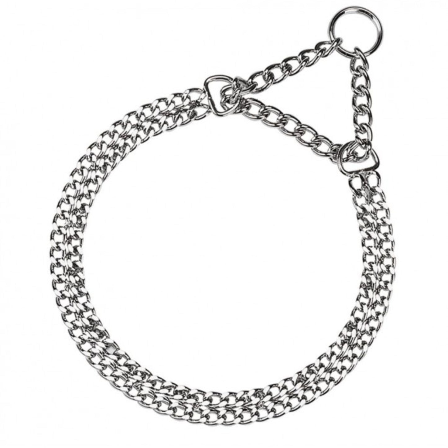 Ferplast Chrome CSS-Semi Choke-Chain Dog Collar Made Of Metal - 32 X 44cm