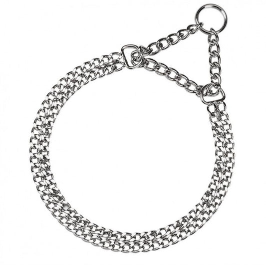 Ferplast Chrome CSS-Semi Choke-Chain Dog Collar Made Of Metal - 32 X 44cm