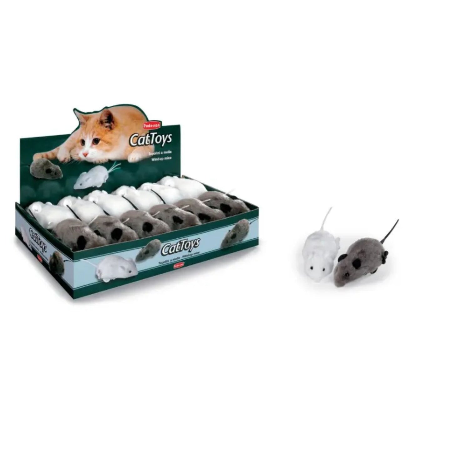 Padovan Wind-Up Mouse Cat Toy – Interactive Motion Play