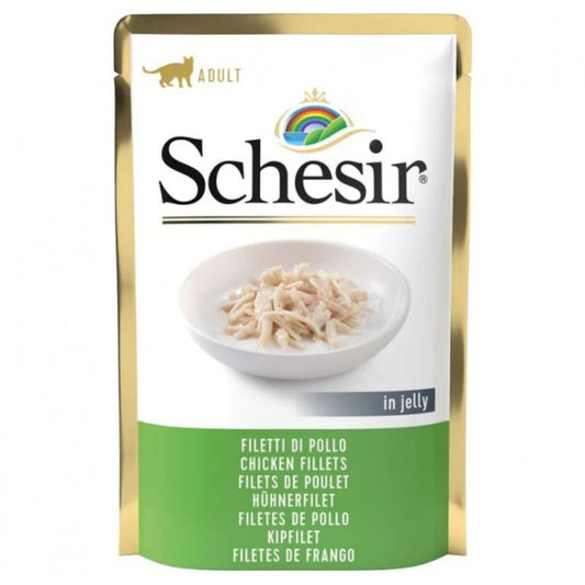 Schesir Cat Pouch Jelly Chicken Fillets 85g