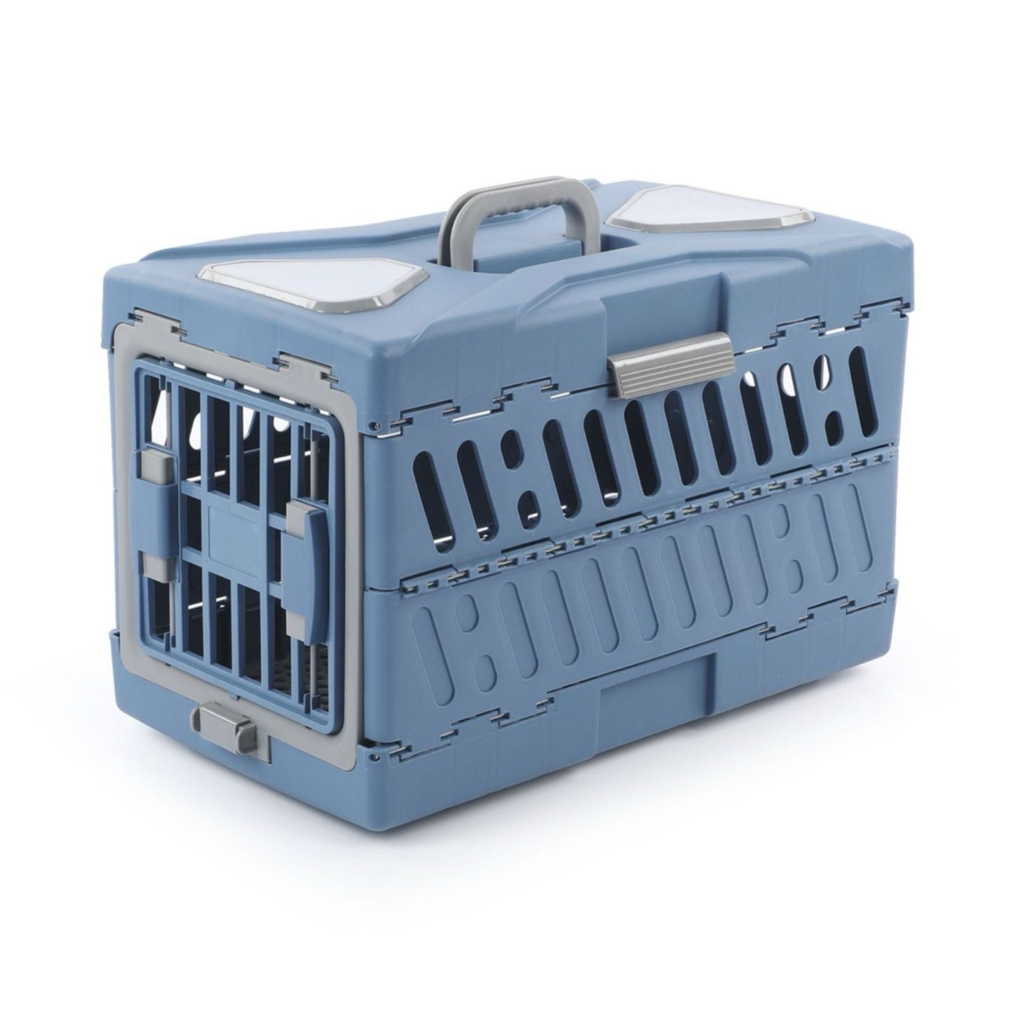 Pado Foldable Pet Carrier Blue - 56x33x37cm