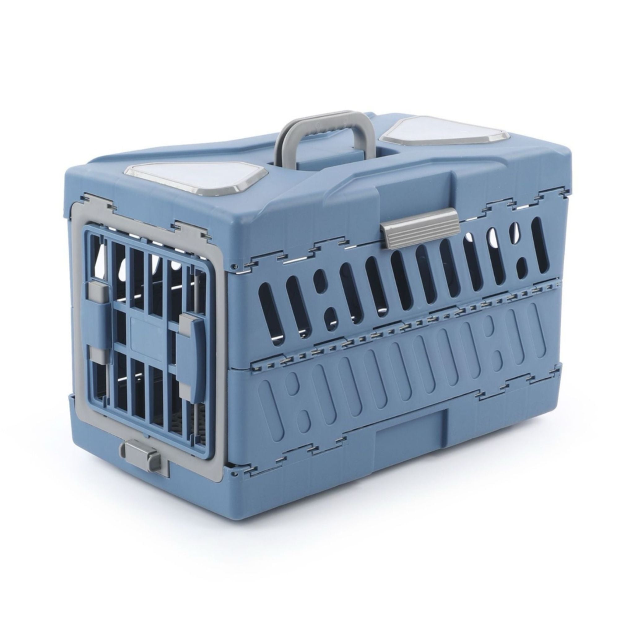 Pado Foldable Pet Carrier Blue - 56x33x37cm