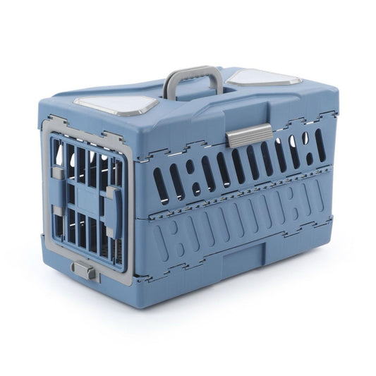 Pado Foldable Pet Carrier Blue - 56x33x37cm
