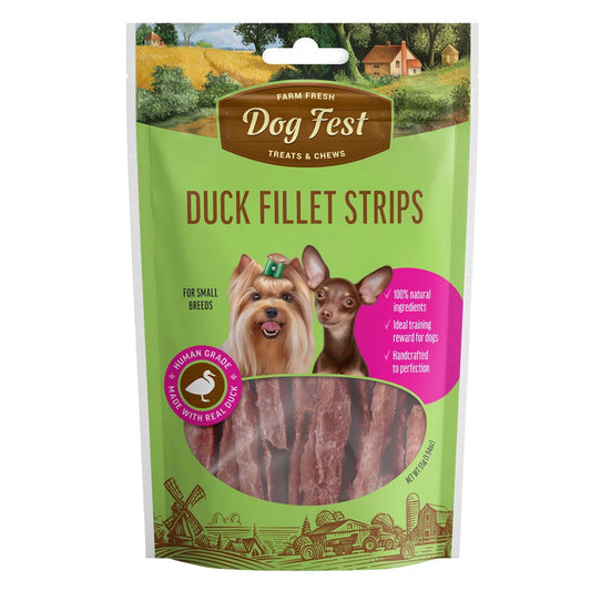 Dog Fest Duck Fillet Strips for Mini-Dogs - 55g (1.94 oz)