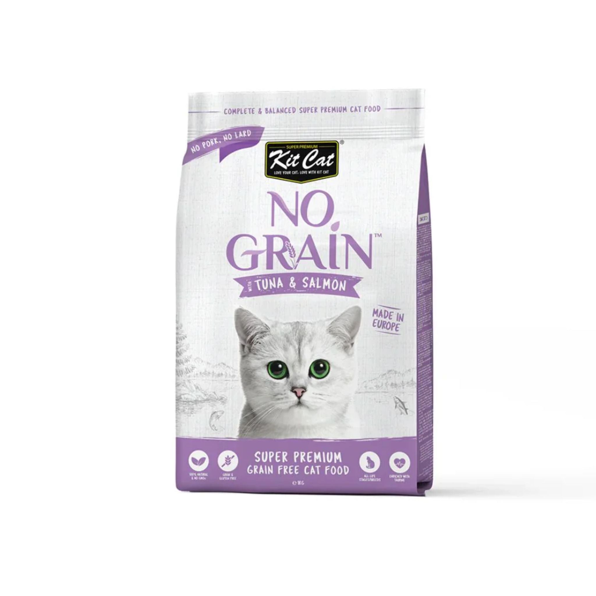 Kit Cat No Grain Tuna & Salmon Super Premium Cat Dry Food