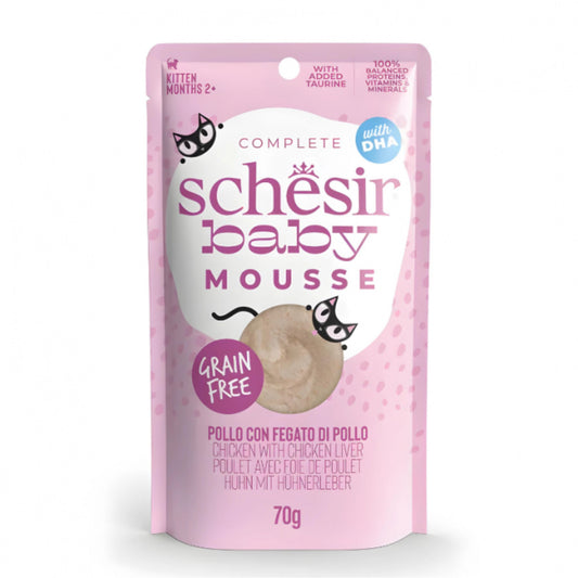 Schesir Baby Kitten Mousse Chicken & Liver Wet food 70G