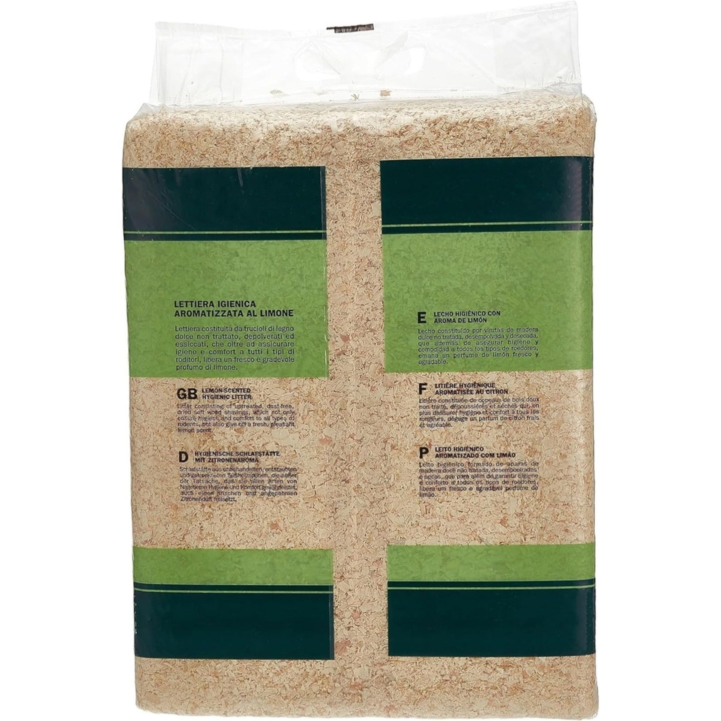 Padovan Wood Chips Lemon Scent Eco Bedding Pack – 56L/4kg