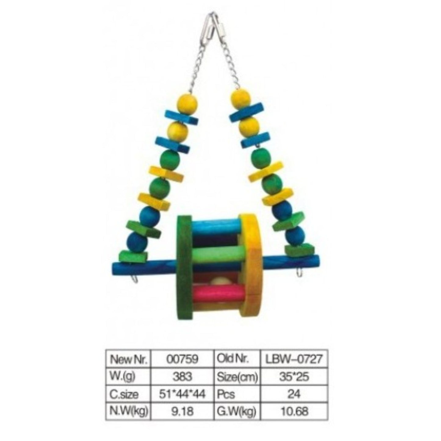 Vanpet Natural And Clean Bird Toy - 35x25cm