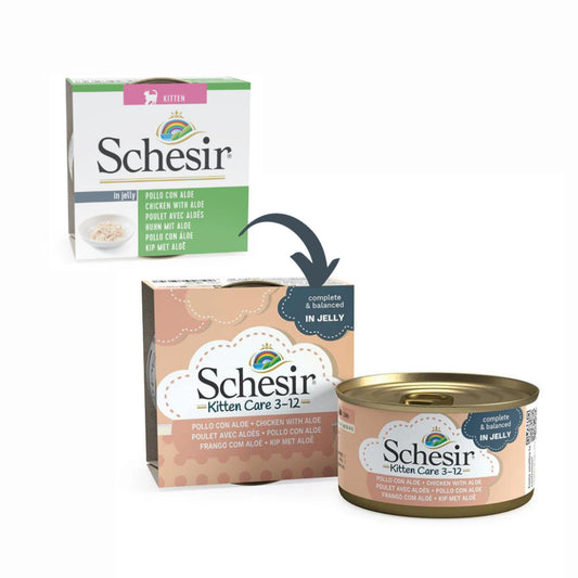 Schesir Kitten Care Chicken with Aloe Wet Food 85g