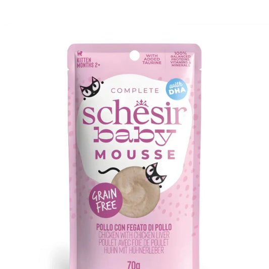 Schesir Baby Kitten Mousse Chicken & Liver Wet food 70G