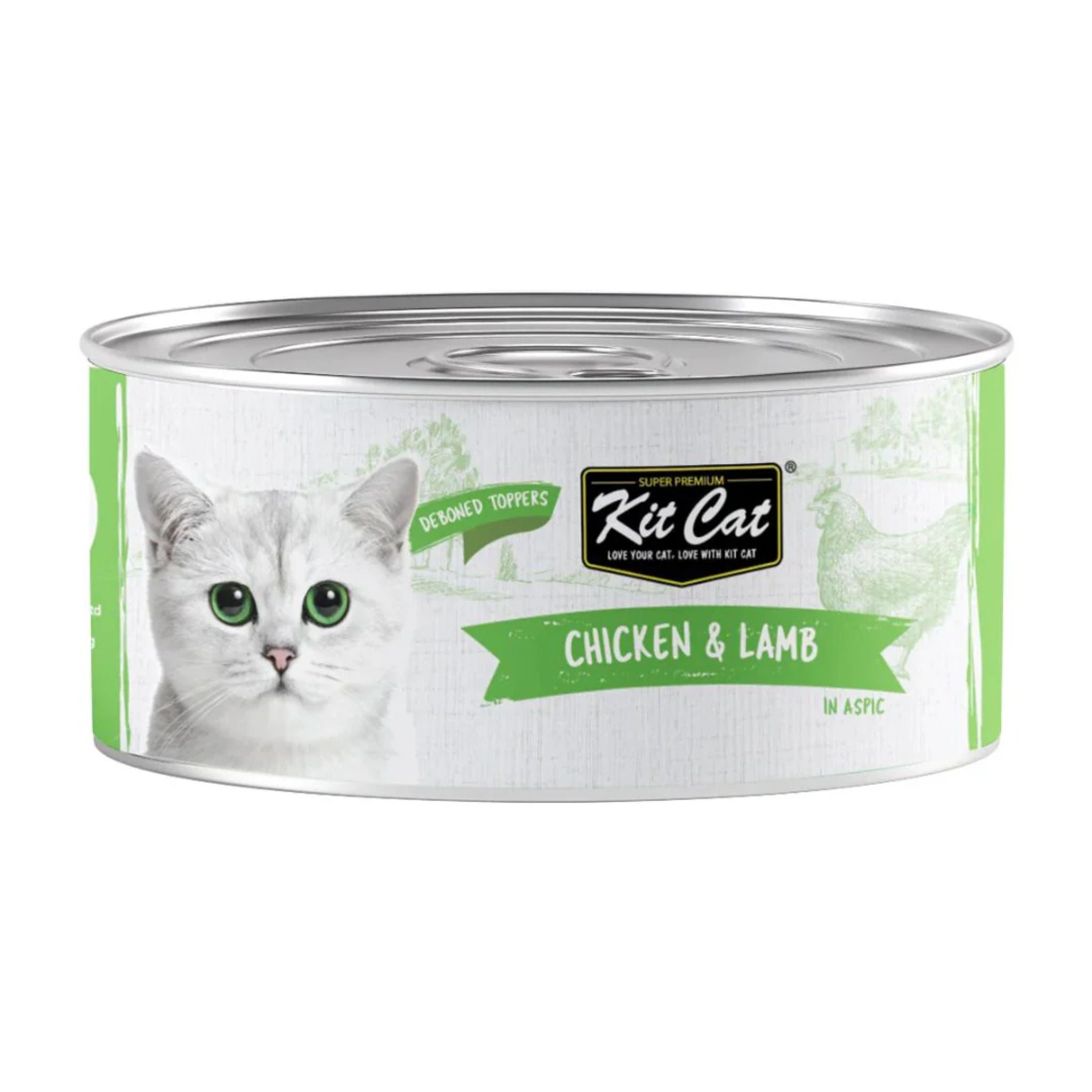 Kit Cat Deboned Chicken & Lamb Wet Food For Cat - 80g