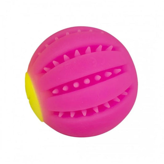 Duvo+ LED Flash Ball – Light-Up Dog Toy Fuchsia – 10cm Diameter