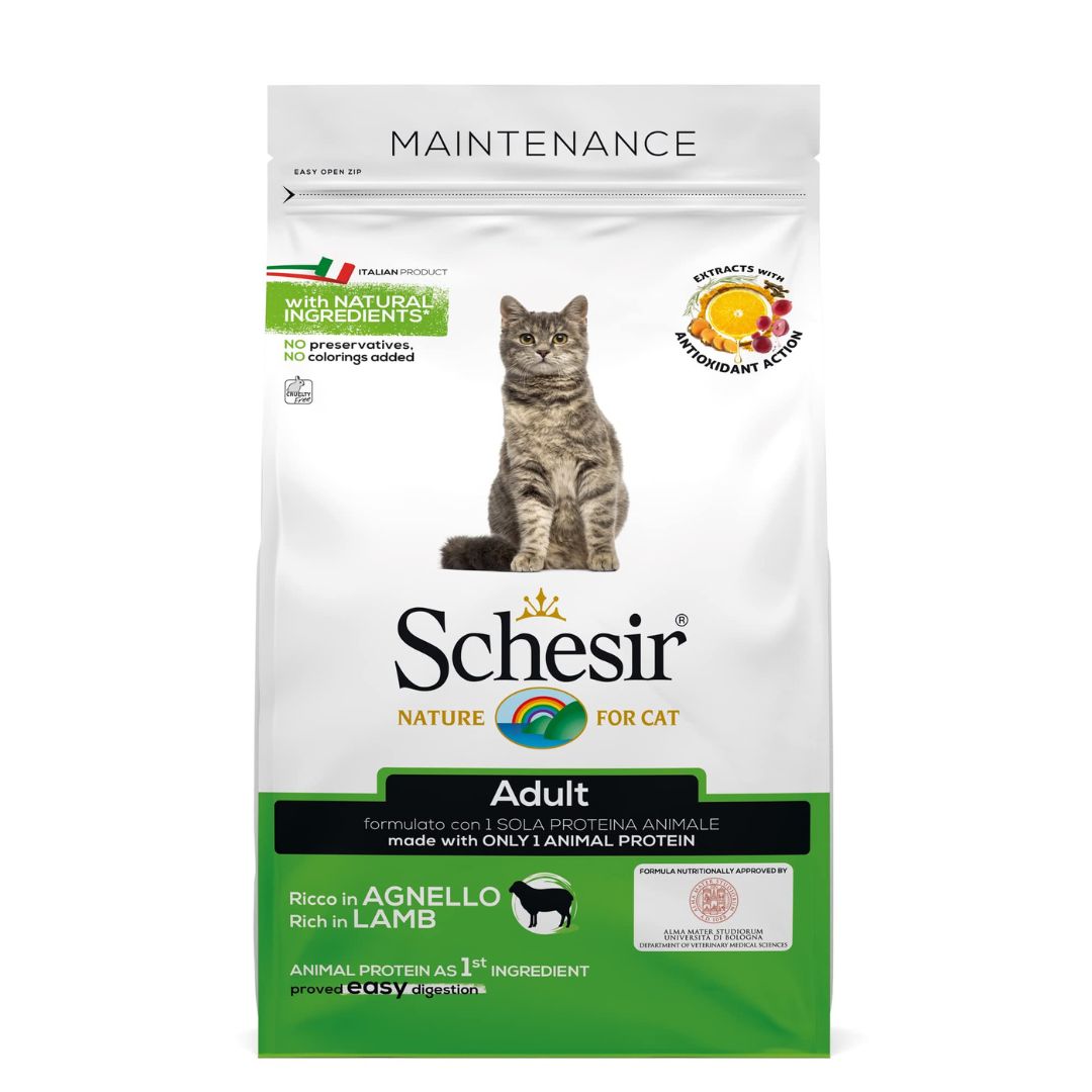Schesir Adult Dry Cat Food Lamb Maintenance 1.5kg