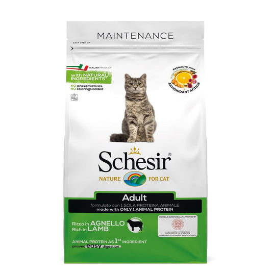 Schesir Adult Dry Cat Food Lamb Maintenance 1.5kg