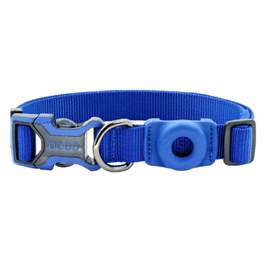 Doco Airtag Dog Collar – 2.5x45-68cm – Adjustable D-Ring Fit