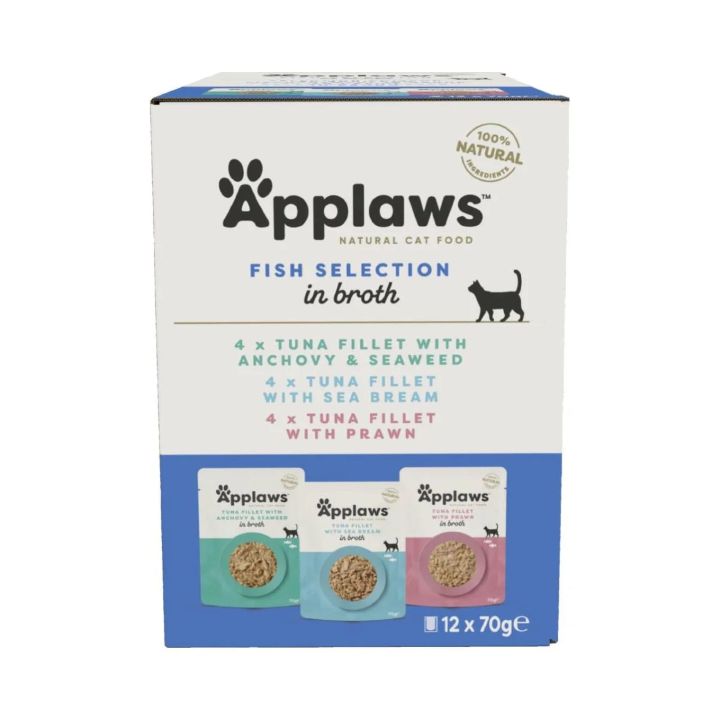 Applaws Fish Multipack Adult Wet Cat Food - 12x70g