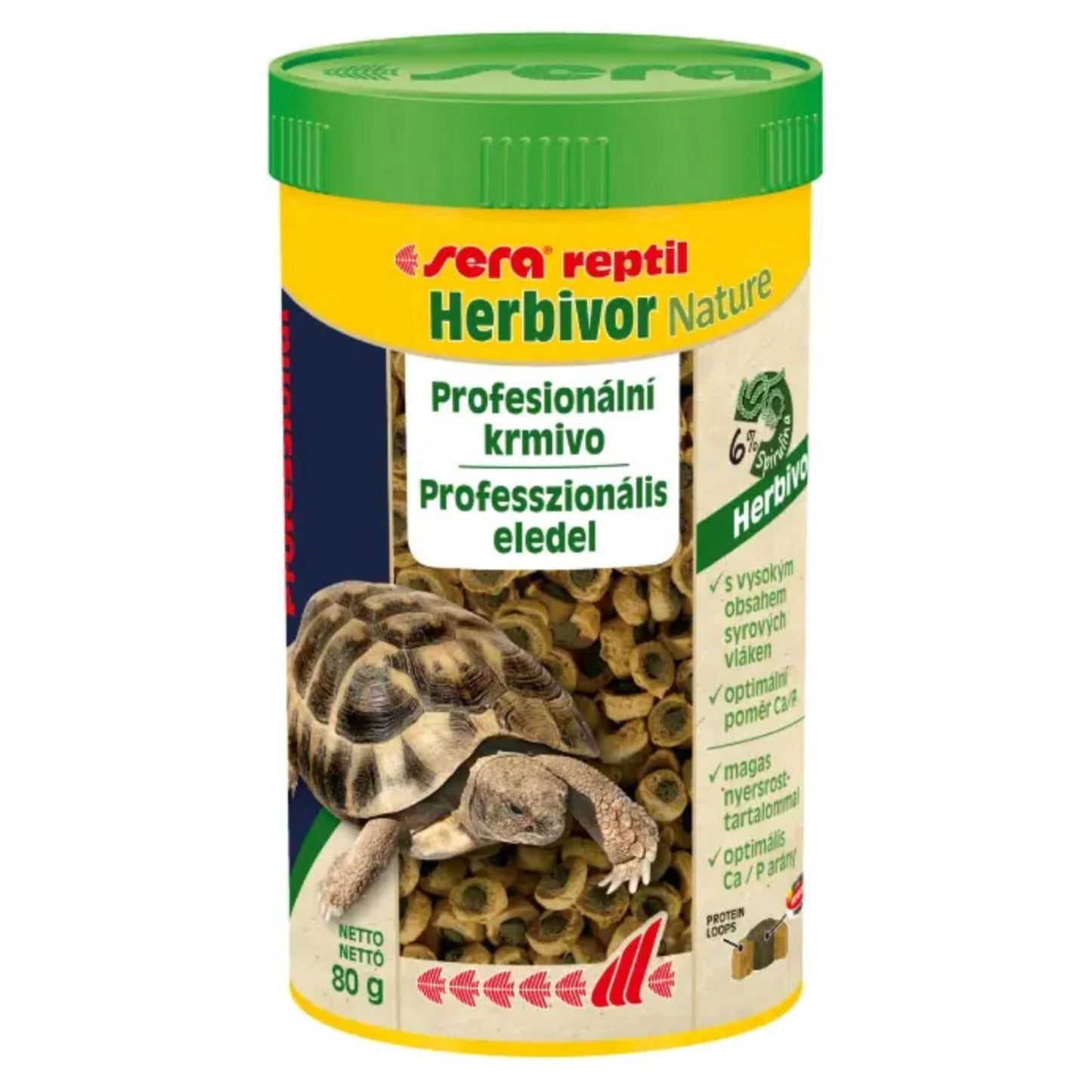 Sera Reptile Herbivor Nature Plant-Based Pellets – 250ml