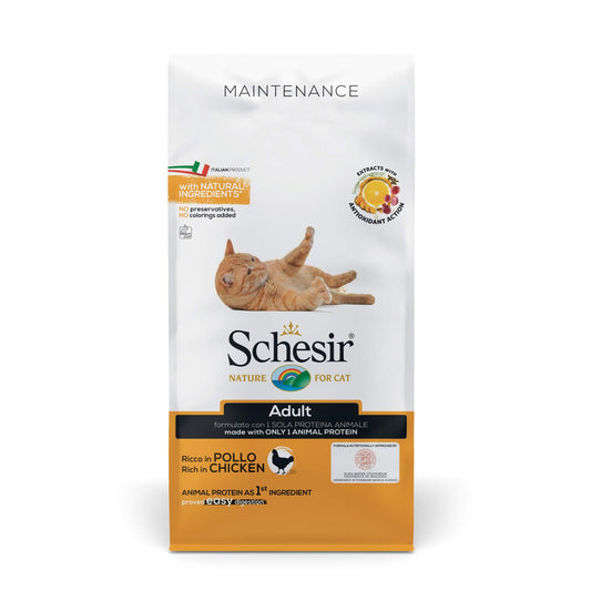 Schesir Adult Dry Cat Food - Chicken Maintenance 10kg