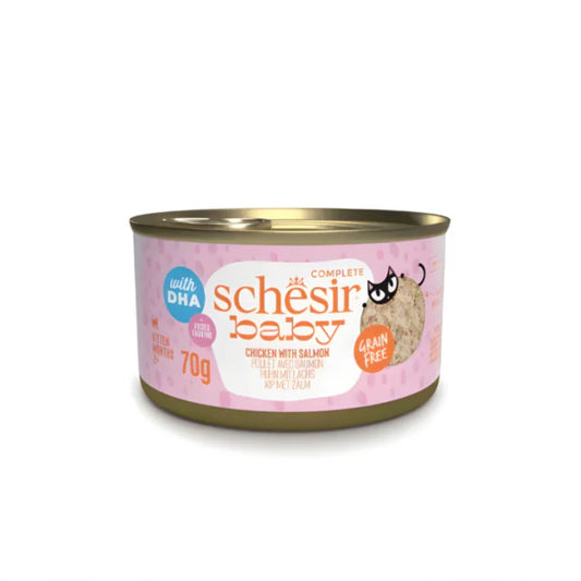 Schesir Baby Kitten Chicken & Salmon Wet food 70G